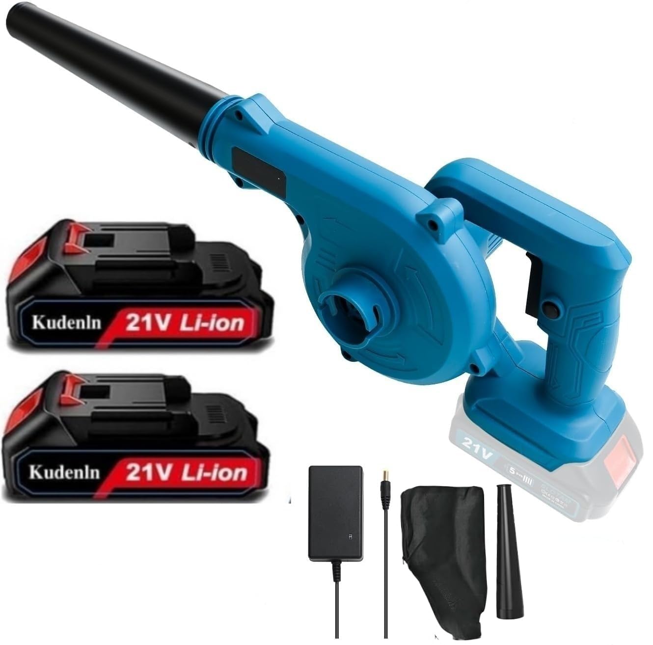 一台二役 ブロワー /送風機/大容量(21V,4000mah)バッテリー2個付き Amazon.co.jp: ブロワー マキタバッテリー共通 ブロアー 1台2役