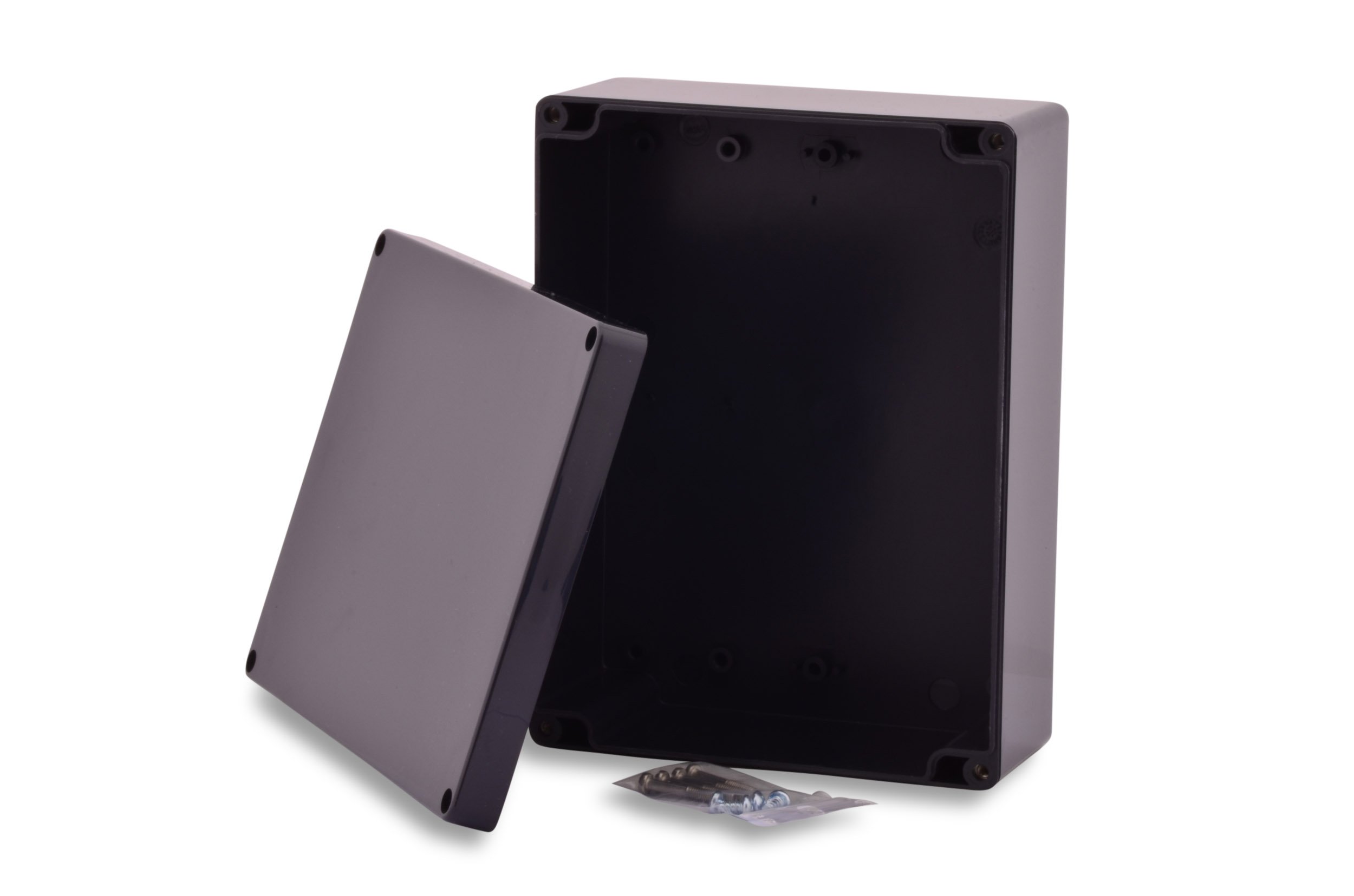 BOXEXPERT Caja de plástico Serie Elbe 200x150x75mm IP 65 gris RAL7015 Caja de distribución
