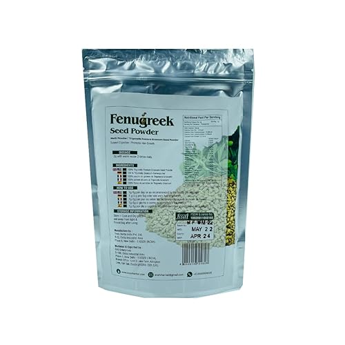 Miniatura 2 de SVATV Polvo de semillas de fenogreco  Trigonella Foenum  Cocina asiática  Lo mejor para el cuidado del cabello y la piel  Promueve el crecimiento