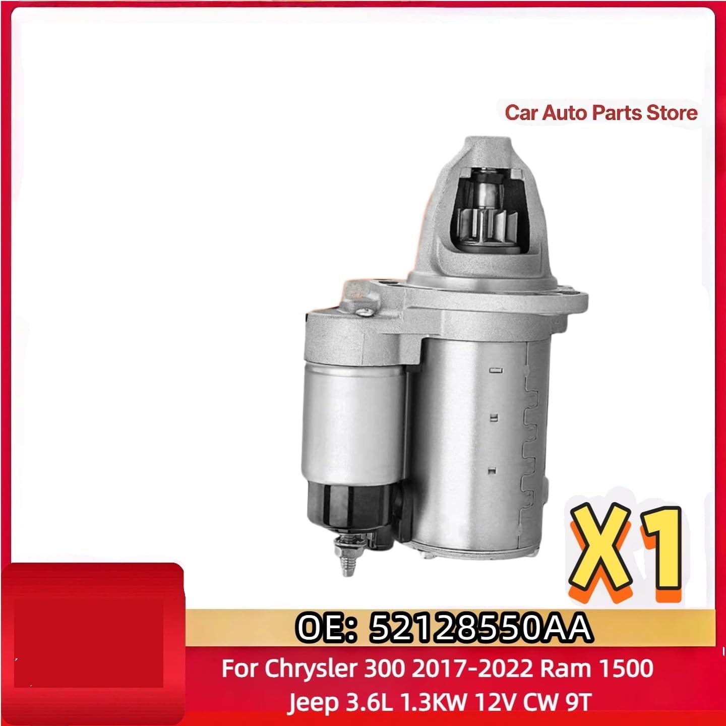 silnik rozruchowy silnika Do Chryslera 300 3.6L 1.3KW 12V CW 9T silnik rozruchowy pojazdu | Rozrusznik 56029852AA 2017-2022