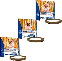 Kit 3 Coleiras Deltametrina 19g Confront Antipulgas Anticarrapatos Mosquitos Cães Pequenos Médios