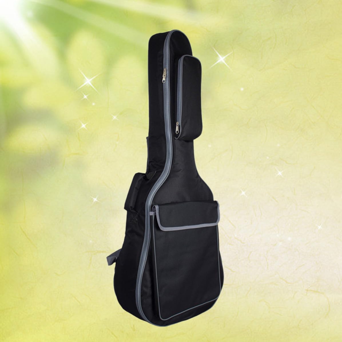 Mochila de de Nylon para Protección Correa para Transporte y Acolchada 41 Pulgadas Doble Cómodo y Seguro Guitarra Acústica
