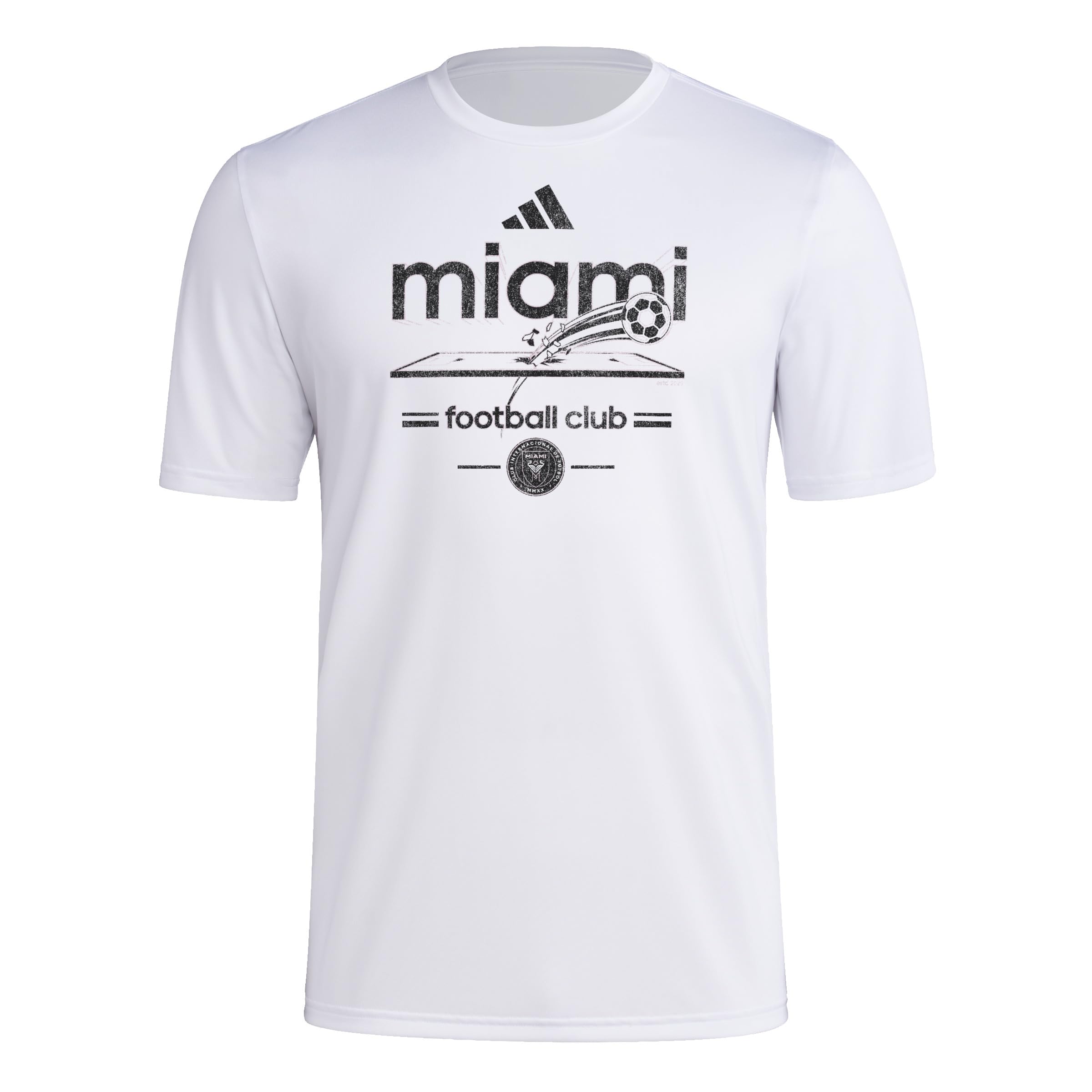 adidas Inter Miami CF Vintage World Pre-Game Short Sleeve T-Shirt Inter Miami CF Vintage World Pre-Game Maglietta a Manica Corta Uomo