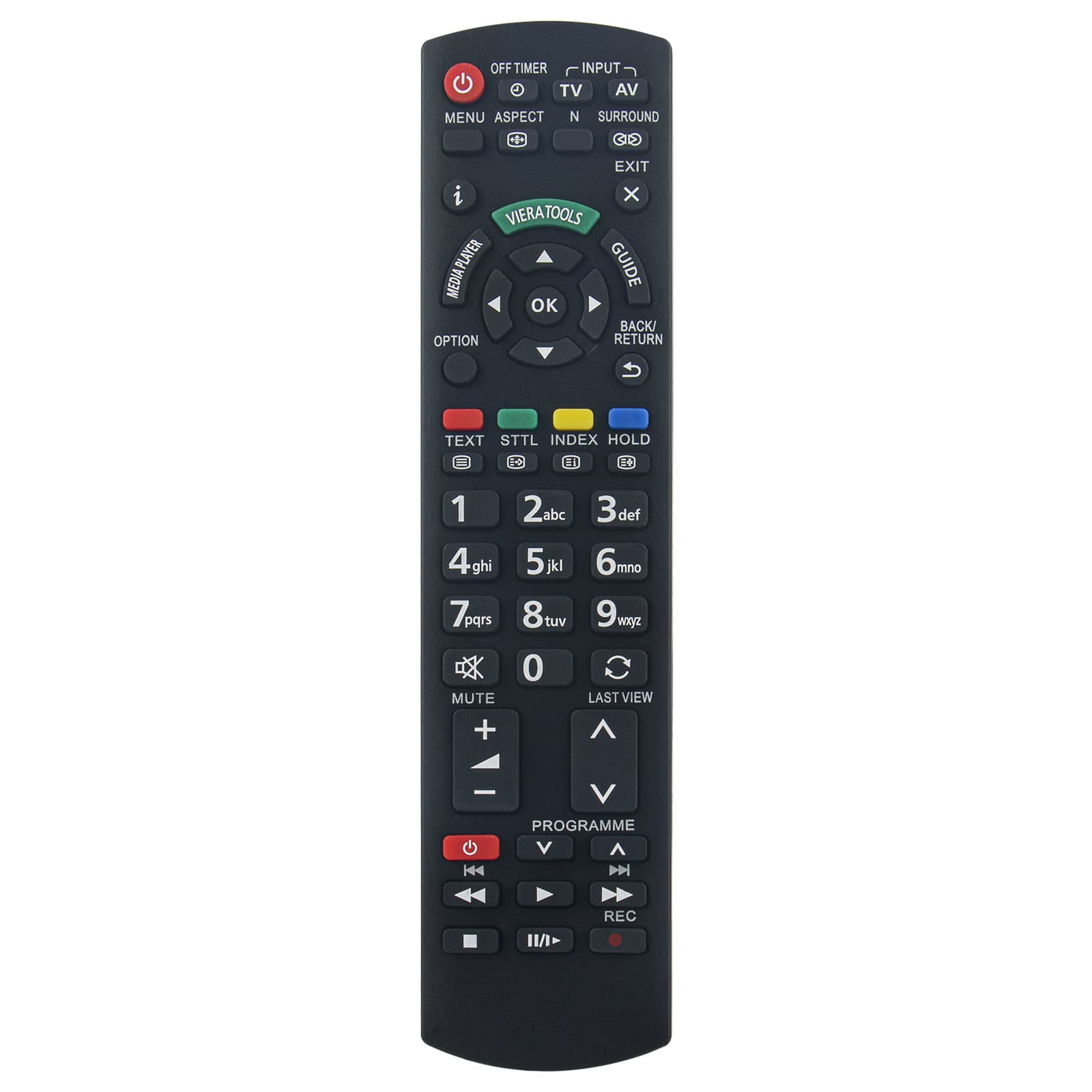 Nowy N2QAYB000717 zamiennik pilota do Panasonic TY-ST42PX5W TX-P50X50E TX-P42X50E TX-L32X5B TX-L50EM5B TX-P50X50B TX-P50X50E TX-PR50X50 TXP42X50 TX-LWWWWW32EM5B TX-L39EM5B pilot do telewizora