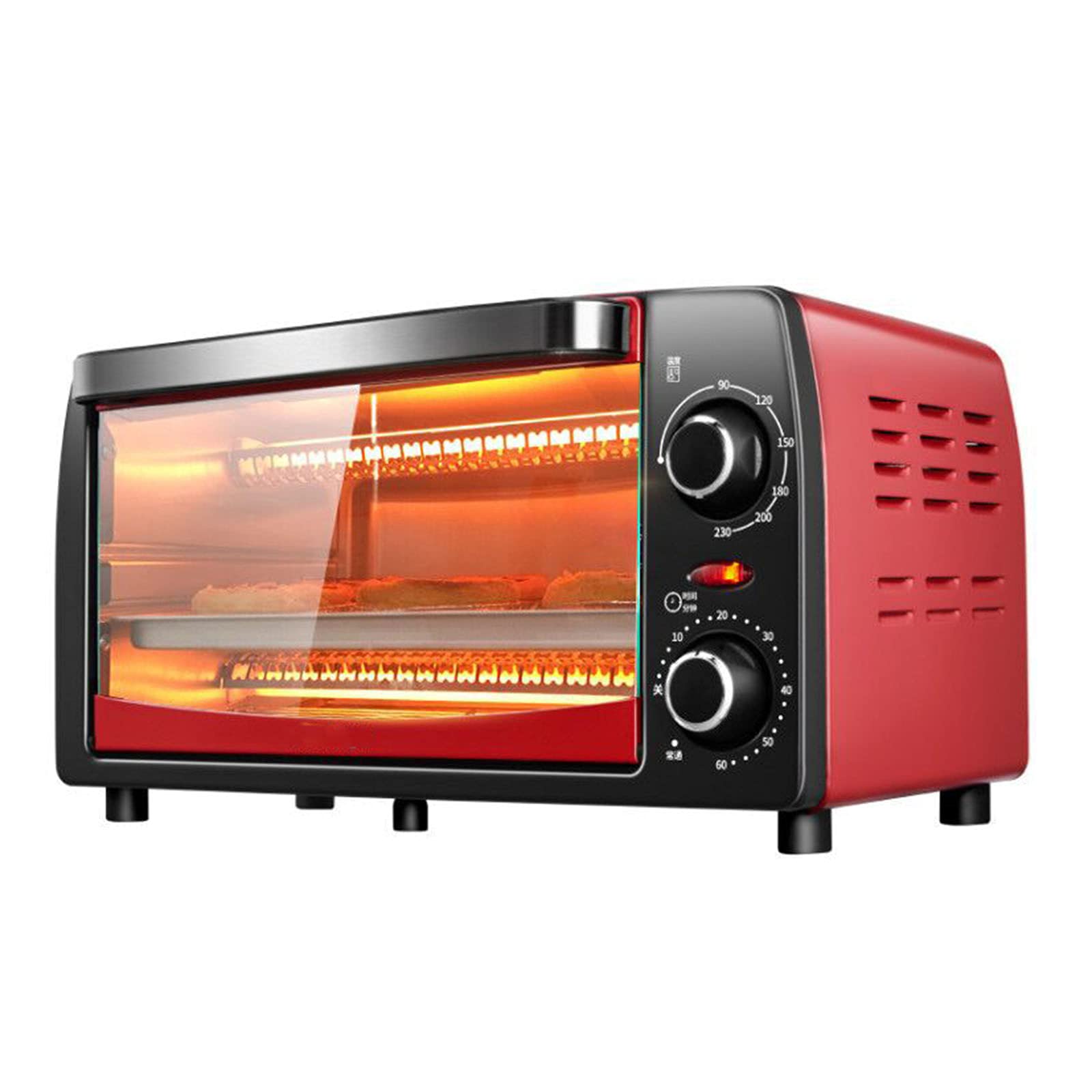 Małe piekarniki, Mini piekarniki 12 l/piekarnik elektryczny do blatu/uniwersalne gotowanie/regulowana temperatura/funkcja timera 60 min