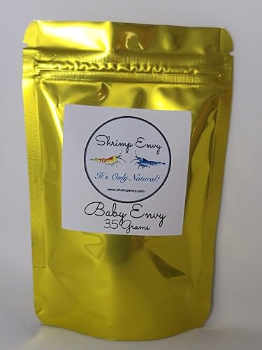 Baby Envy Shrimp Food by ShrimpEnvy - Natural Powder Food for Baby Shrimp Fish Snail Crab Growth Breeding
