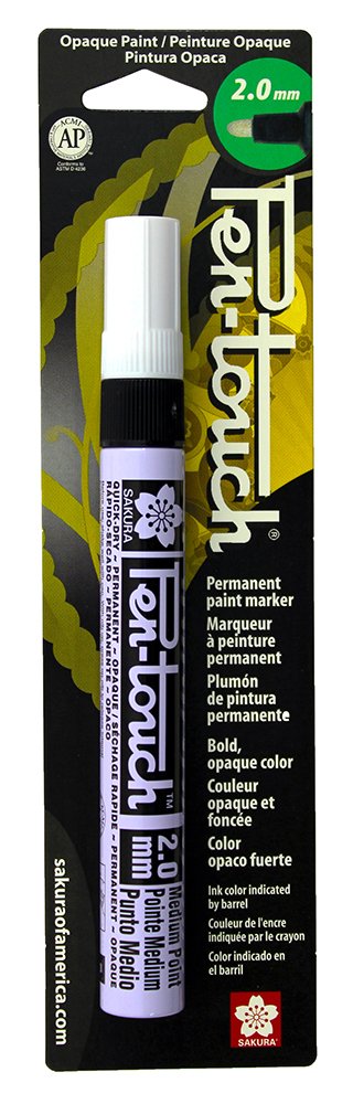 Sakura 42584 1-Pack Blister Card Pentouch Paint Marker, Medium, Black