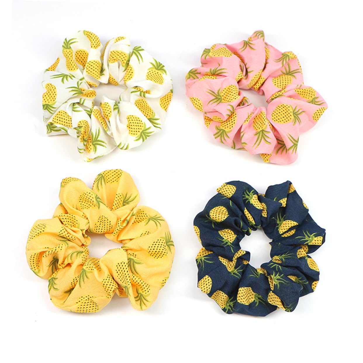 Abaodam 20piezas Coleteros De Pelo Elásticos De Piña Accesorios Para Coletas y Peinados De y Mujeres