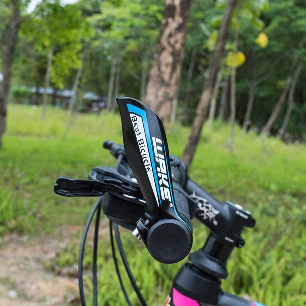 CYSKY 1 Par Extremos de Manillar de Bicicleta 22,2 mm de aleación de Aluminio con 2 topes de Extremo de Barra para Bicicleta de Montaña de Carretera