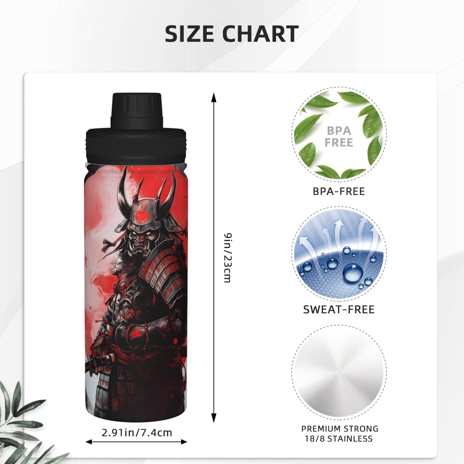 侍～SAMURAI～ Amazon.com: DXTKWL Insulated Water Bottles 18 oz, Japanese