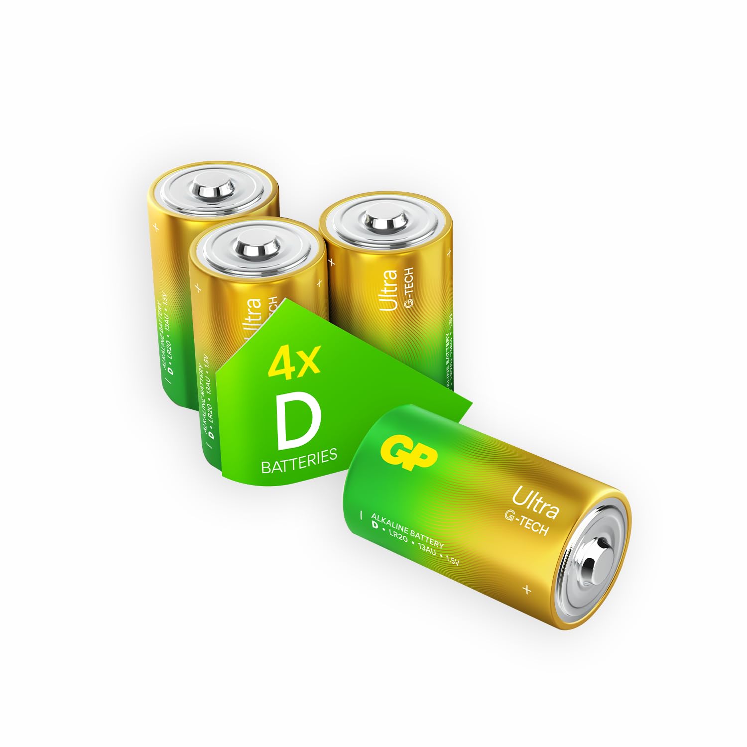 GP Ultra Alkaline D box of 4 | 13AU | 1.5V | LR20
