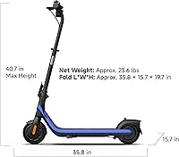 Vista 26 de Segway Ninebot eKickScooter - Electric Scooter for Kids 6-14, w/t Adjustable Handlebar Height (Only C2 Pro) for Riders up to 132 lbs, Includes New