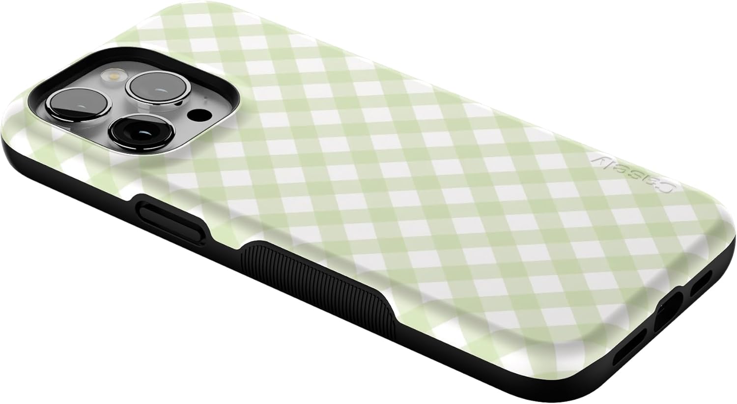 Casely iPhone 15 Pro Case | Mint Lattice | Sunday Best | Bold Protective Design | Compatible with MagSafe