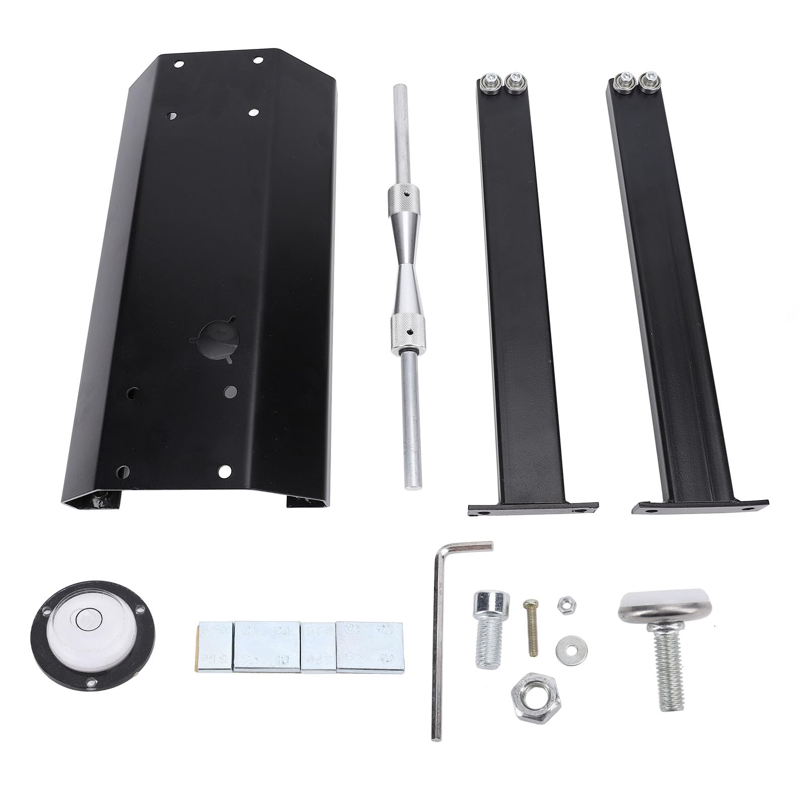 Jiawu Equilibrador de Ruedas de Motocicleta, Conos de Centrado Ajustables, Equilibrador de Neumáticos de 13 de 8 Mm a 28 Mm, Soporte de Equilibrio de Ruedas con Diseño Desmontable Portátil para