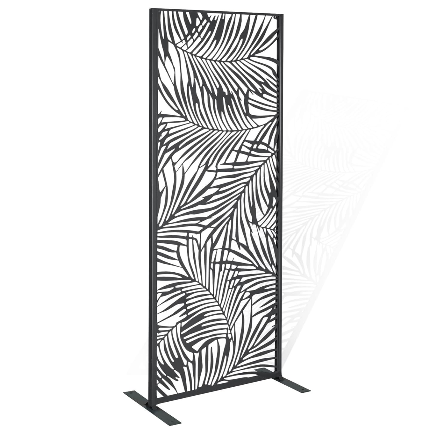IDMarket - Panneau décoratif Universel 150 x 50 CM Palm Gris