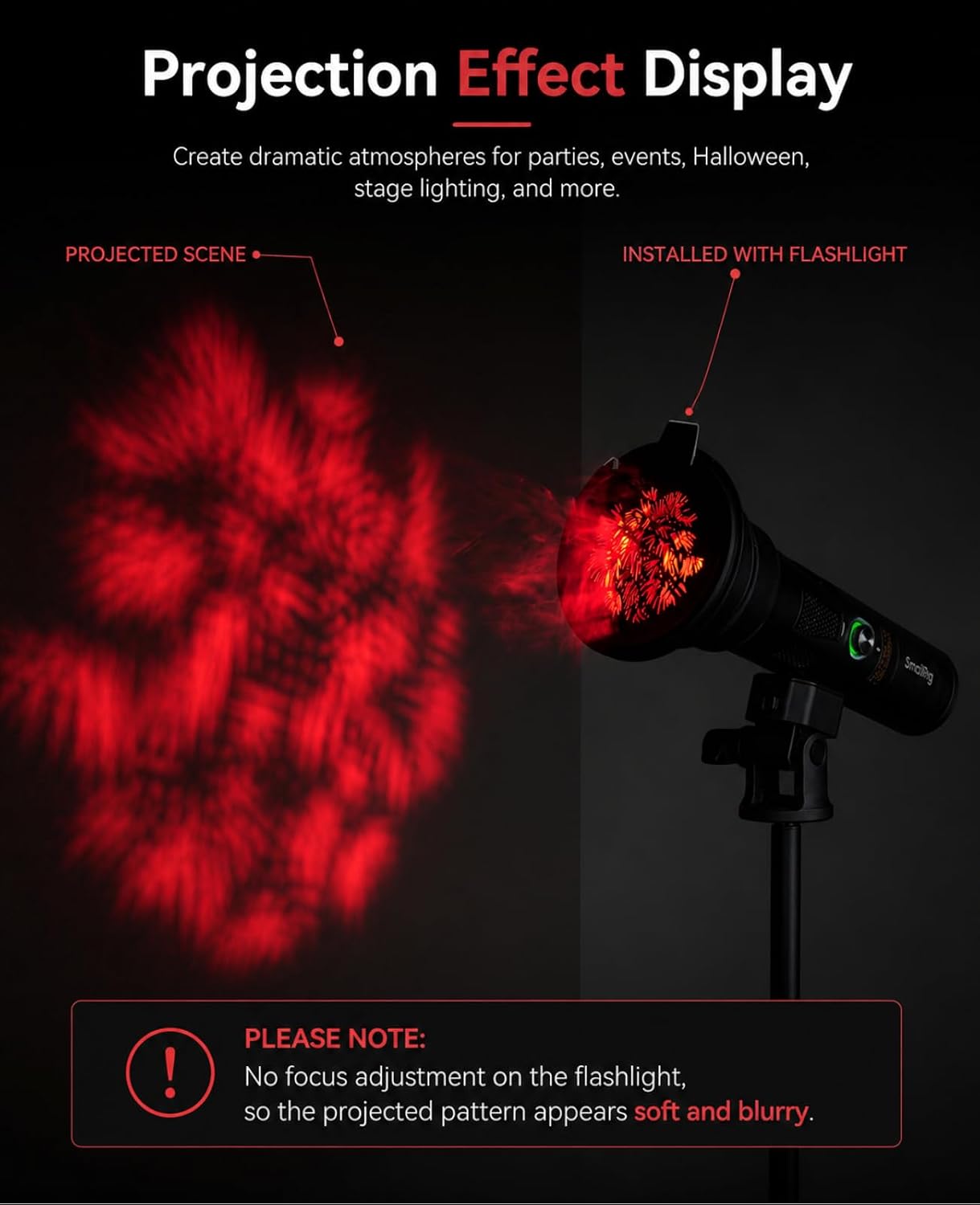 Metal Gobos Pattern for Smallrig RF10/20C,Neewer/PHOTOOLEX/K&F Flashlight