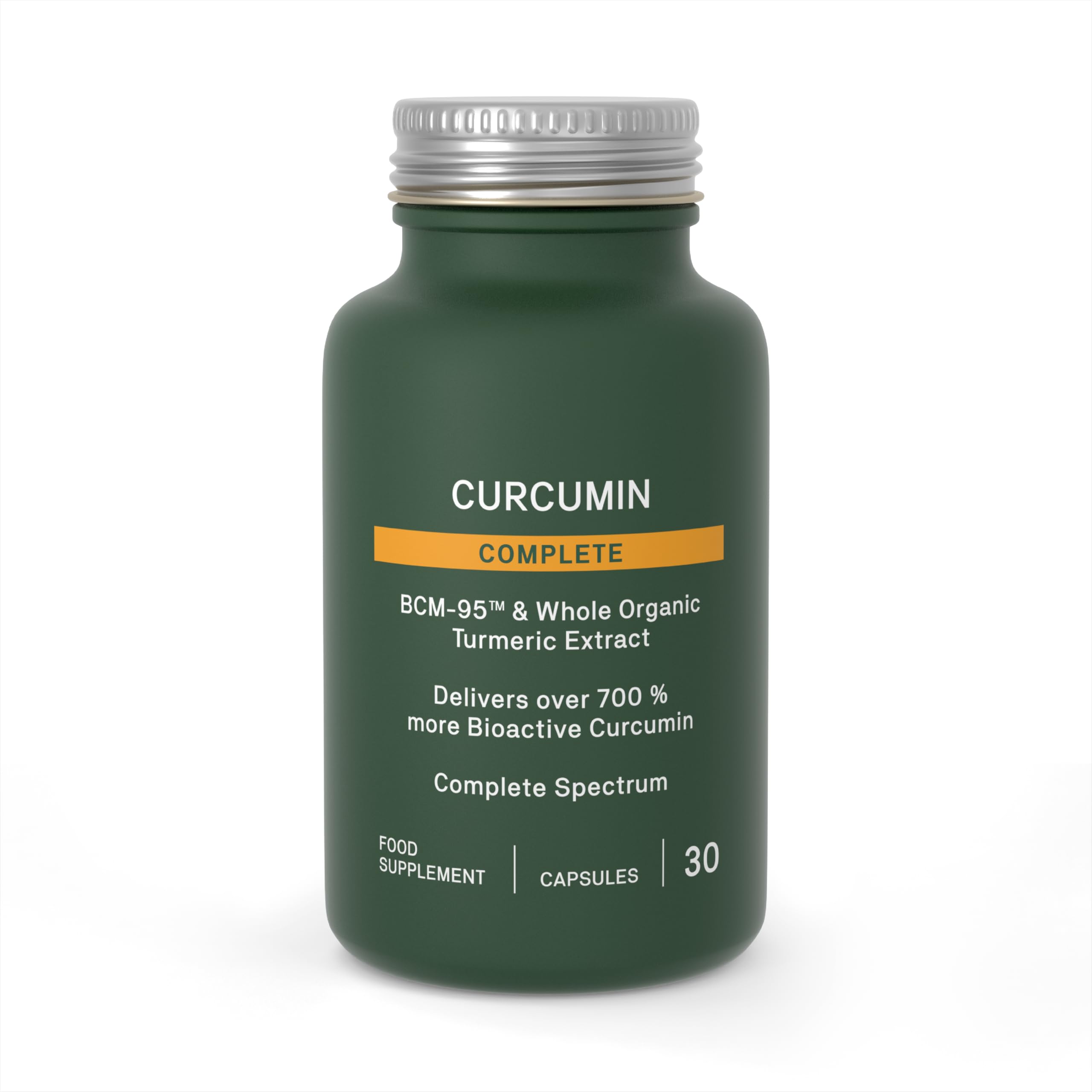 Natroceutics Curcumin Complete, Full-Spectrum Turmeric & Curcumin Capsules with BCM-95 & Whole Turmeric, High Strength, Bioavailable, Vegan & Plastic-Free - 30 Capsules