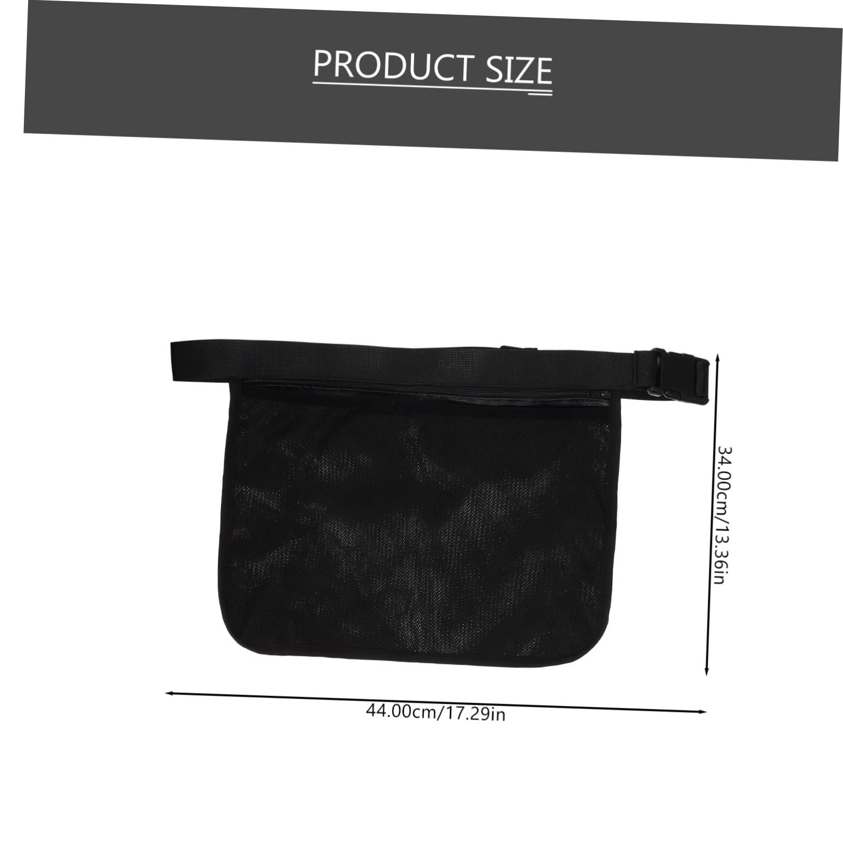 DECHOUS Reusable Tennis Ball Holder Bag with Buckle Strap Portable Waist Pouch for Storing Tennis Golf and Baseballs Lightweight Durable Sports Storage