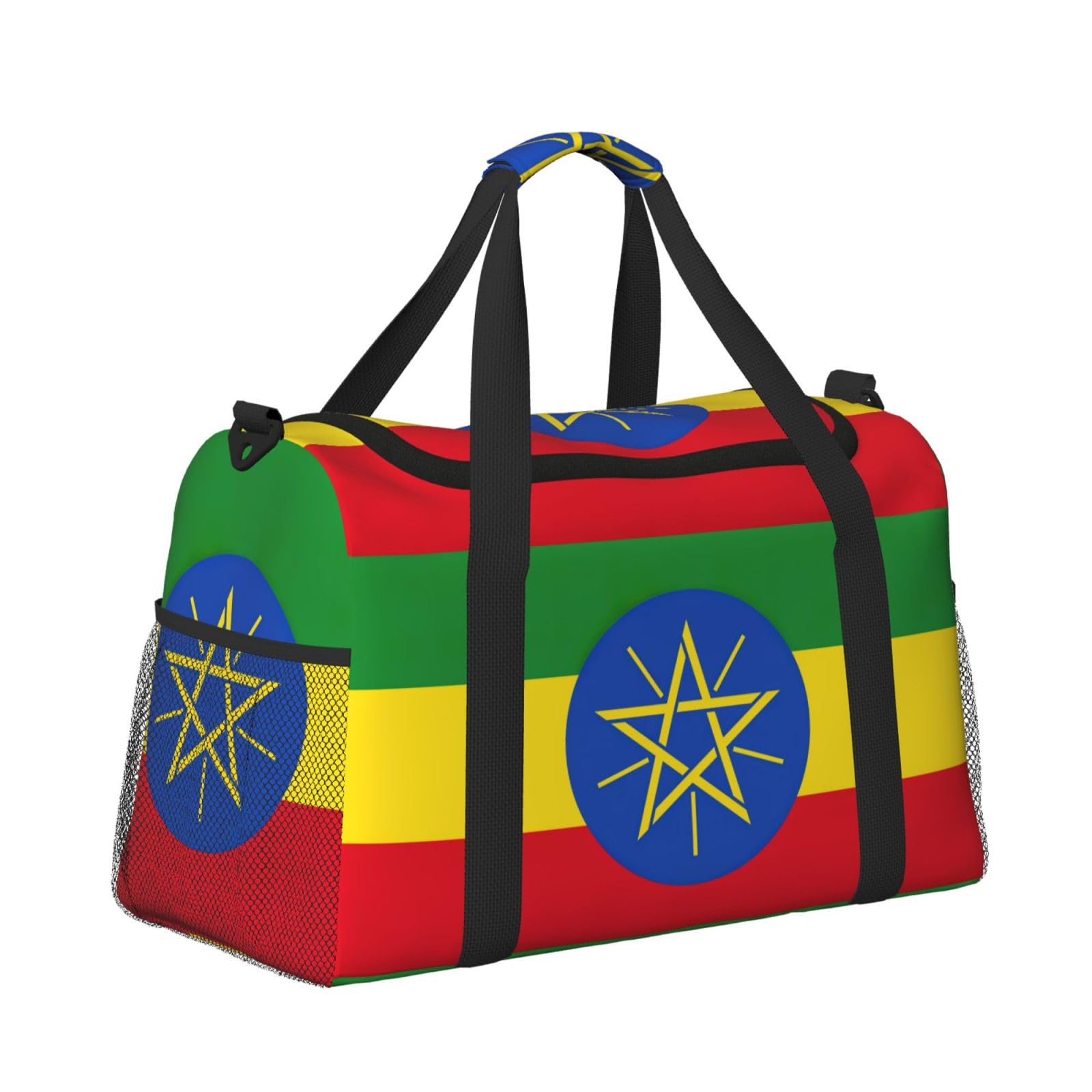 Flaga Etiopii torba na ramię kobiety mężczyźni podróżna torba crossbody torebka torba na ramię torebki robocze codzienna torba hobo
