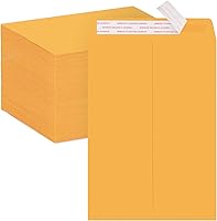 Vista 1 de ACSTEP Paquete de 100 sobres marrones autoadhesivos de 10 x 13 pulgadas, sobres grandes de papel kraft marrón para catálogo, sobres de vainilla