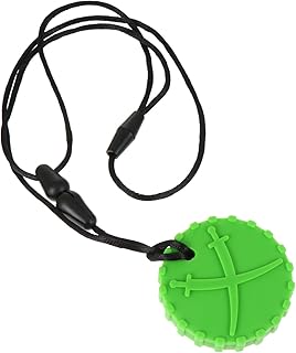 SAFIGLE Mordedor De Caveira Mordedor Infantil Corrente De Mordedor Molar Com Pingente Brinquedo Molar De Bebê Verde Colar De Mastigar Moedor De Mastigar Colar De Bebê Infantil Colar De