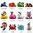 No Hole Bath Toy, 12 Pack Light up Animal, Flashing Color Tub Toys for Toddler Swimming Pool Party Bathtub Bathroom Shower Game, Bathtub Floating Water Toy for Infant Kid Toddler Boy Girl