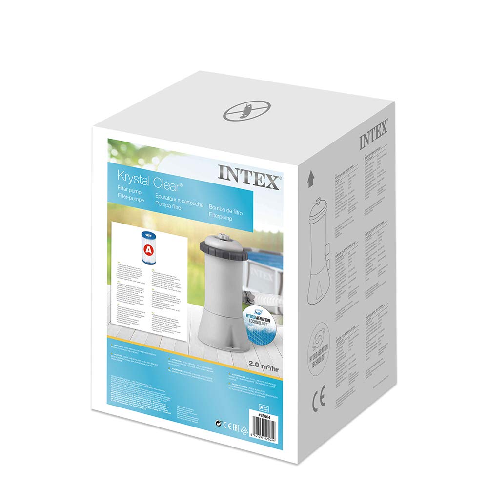 INTEX Pack Piscina Rectangular Small Frame 260x160x65 cm 2282 litros + Depuradora cartucho 2006 litros/hora