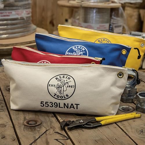 Miniatura 7 de Klein Tools - Bolsa de lona con cremallera, organizador de almacenamiento para bolsa de herramientas