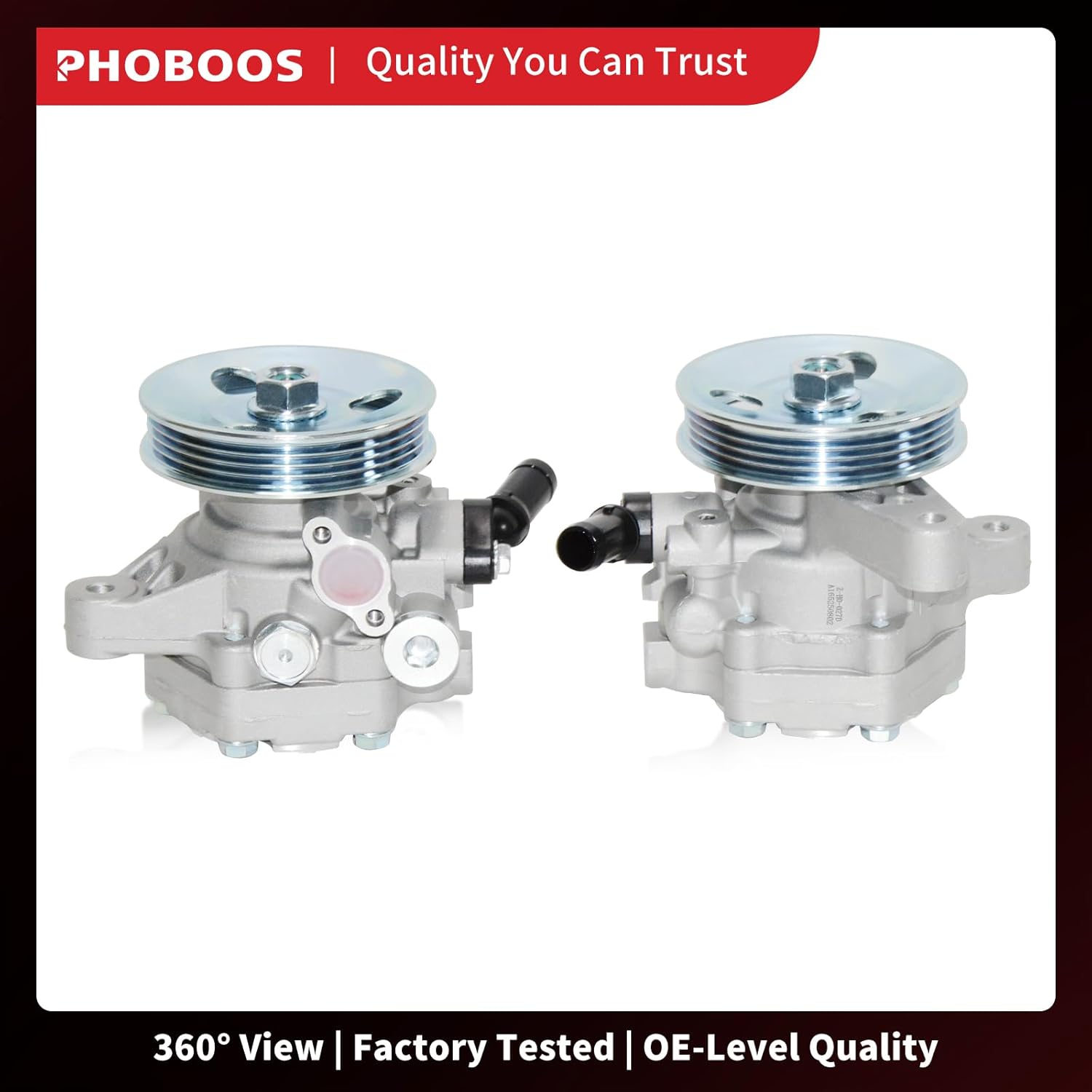 PHOBOOS Power Steering Pump Compatible with Acura EL 2001-2005 & Honda Civic 2001-2005, L4 1.7L, Coupe/Sedan, Ref. 965267