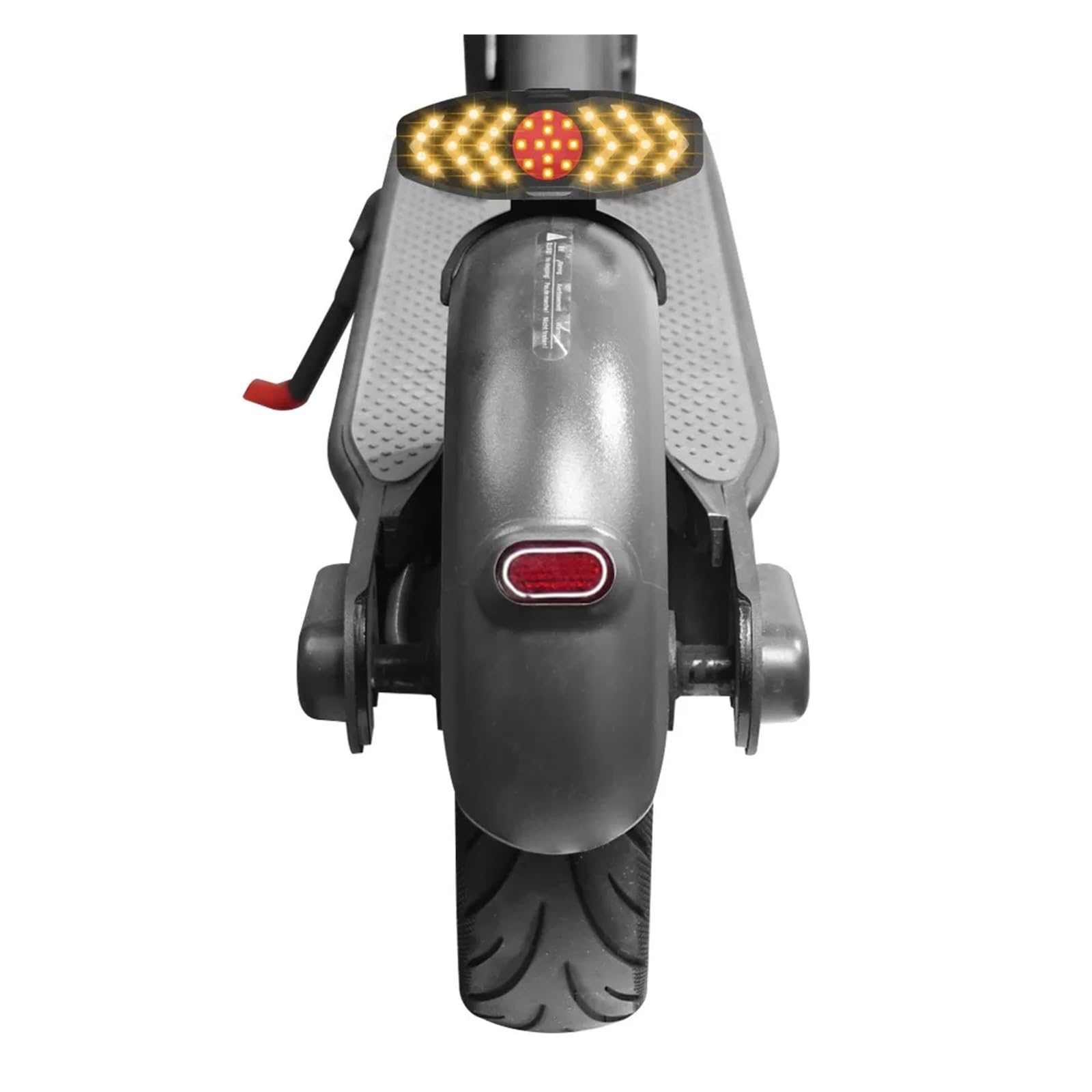 Luz Trasera Intermitente for Guardabarros Trasero con bocina, luz for Scooter eléctrico Compatible con Ninebot MAX G30, Luces traseras, Intermitentes, Pieza de Control Remoto(B)