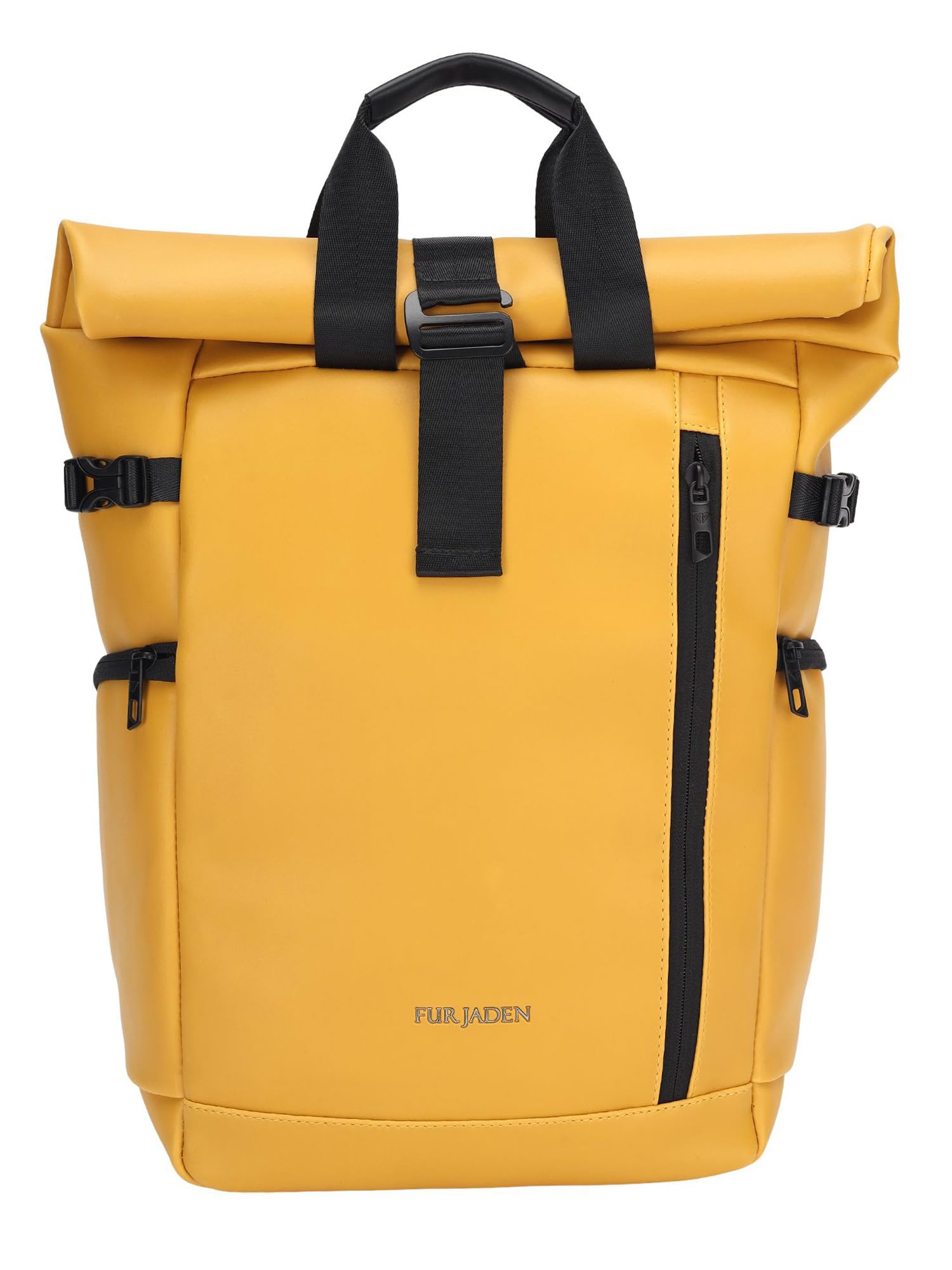FUR JADEN Vegan Leather Stylish 15.6 Inch Premium Laptop Backpack for Office & Travel
