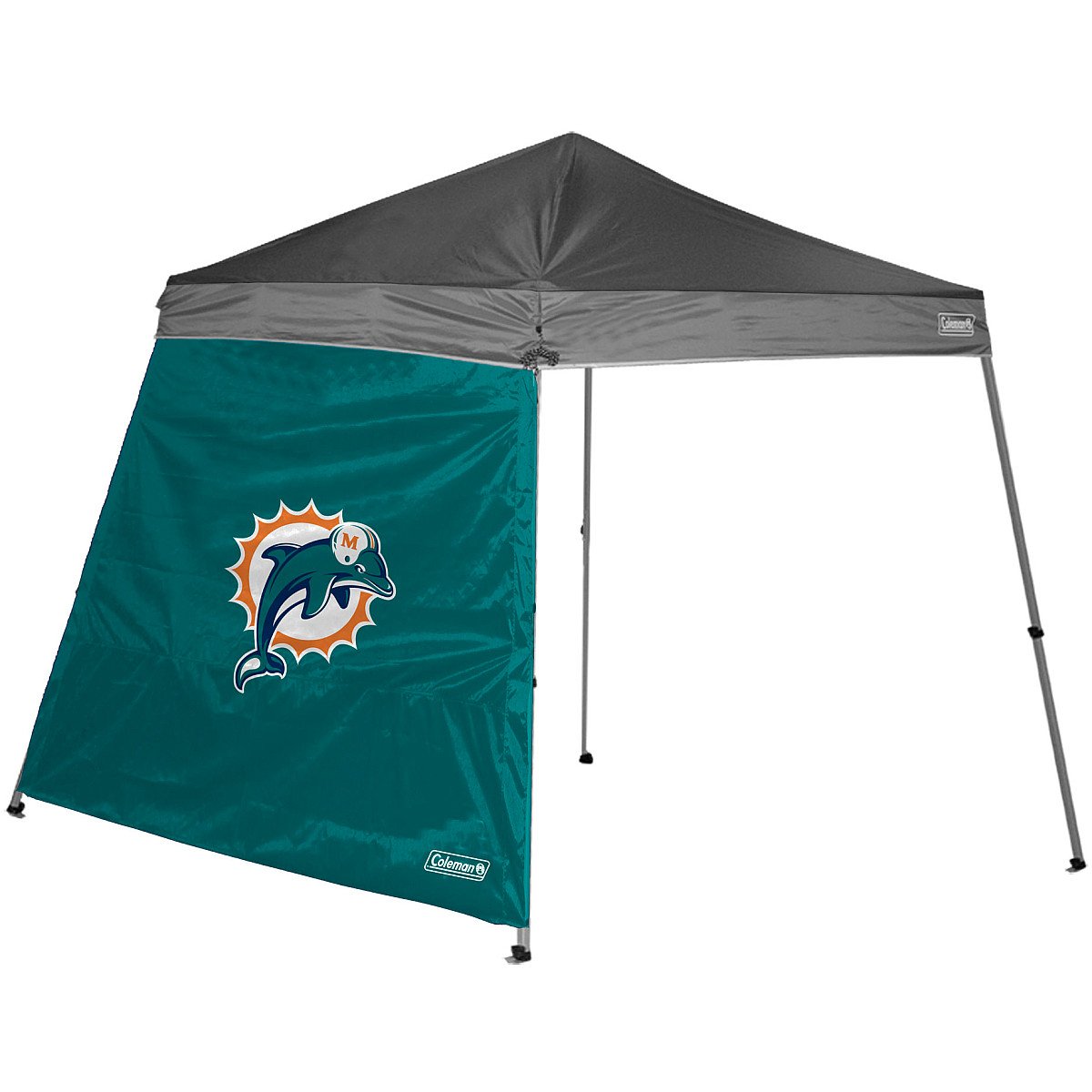 NFL Miami Dolphins 10 x 10-Feet Slant Leg Canopy Wall Sporting Goods