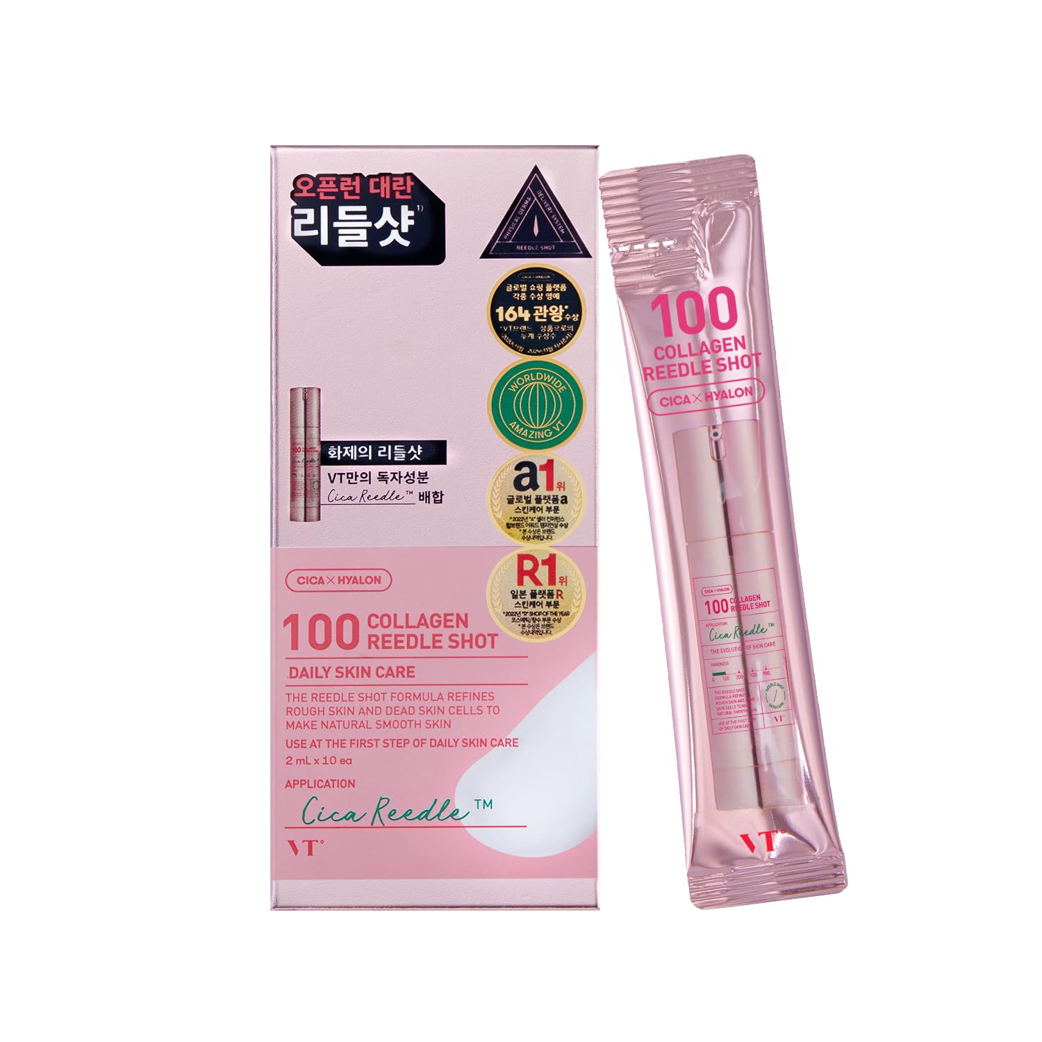 VTCOSMETICS 100 COLLAGEN REEDLE SHOT STICK POUCH (10ea)
