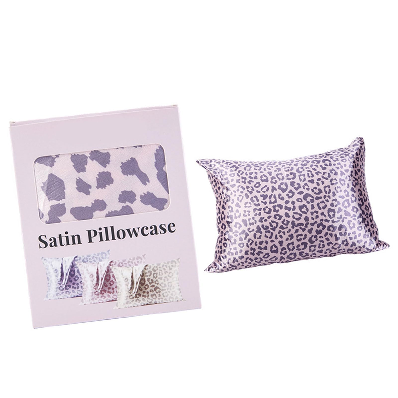 our fave Leopards Design Satins Pillowcase with Zippers Machine Washable Wrinkled Resistant Pillow Case for Home Bedroom Use Satins Pillowcase