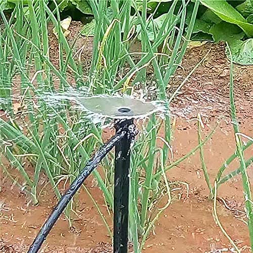 Ydjoo Irrigation Drippers 25 Pack Adjustable 360 Degree Full Circle Pattern Water Flow Irrigation Drip Emitters Micro Spray Fan Shape Drip Irrigation For 4Mm/7Mm Hose Tube For Garden Flower(Black) #TOP4