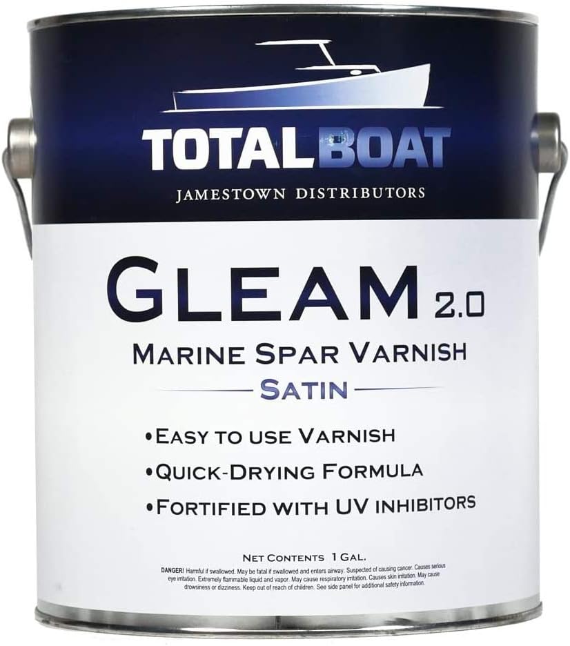 TotalBoat495709 Gleam Marine Spar Varnish, Gloss and Satin