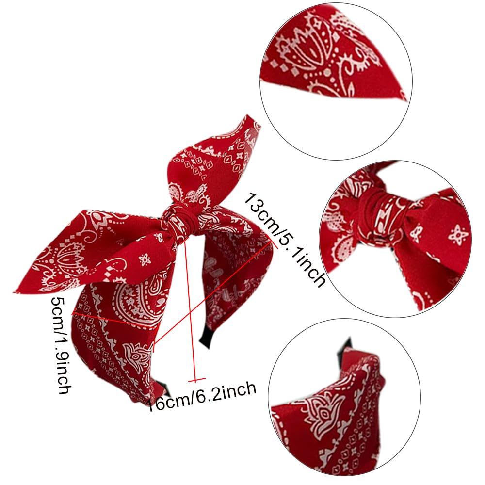 Wide Headbands for Women Fabric Hair Band,Elastic Headbands Knot Hairbands Hair Accessories for Daily Wearing Dating, Sports (3CASE4) - Image 3