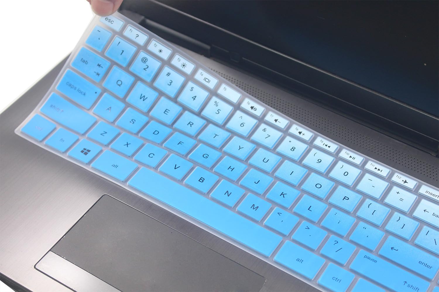 Keyboard Cover Skin Compatible for 14 inch HP Pavilion x360 14 14-FQ/DQ/DK/DH/DS/DF/CF/CD/BA/BF/BW Series 14-cf2112wm 14-dk1003dx 14-ce3065st 14-dh2097nr 14t-dq200/dq300 14-fq1025nr (Blue Ombre)
