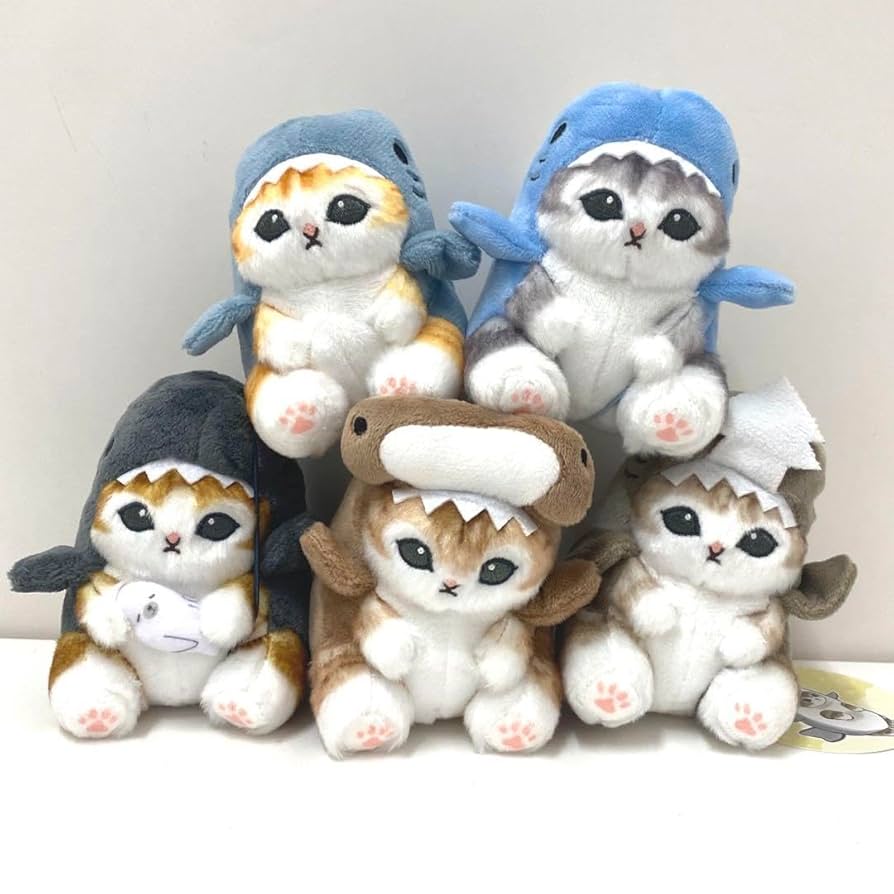 新品未開封　モフサンド　マスコット　ぬいぐるみ　セット Amazon.co.jp: mofusand モフサンド サメにゃんマスコット