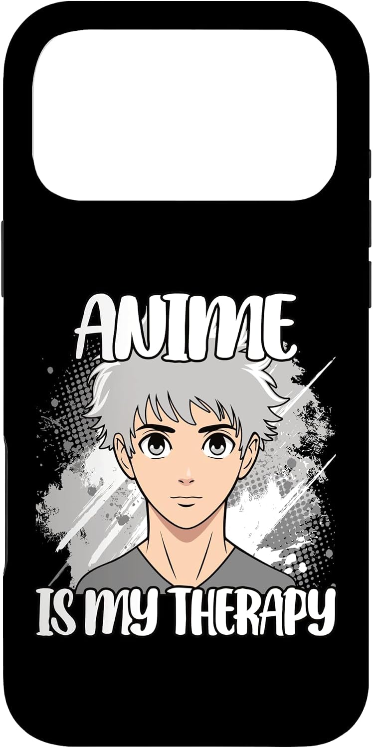 Anime is My Therapy Funny Otaku Men Boys Case for iPhone 17 Pro Max