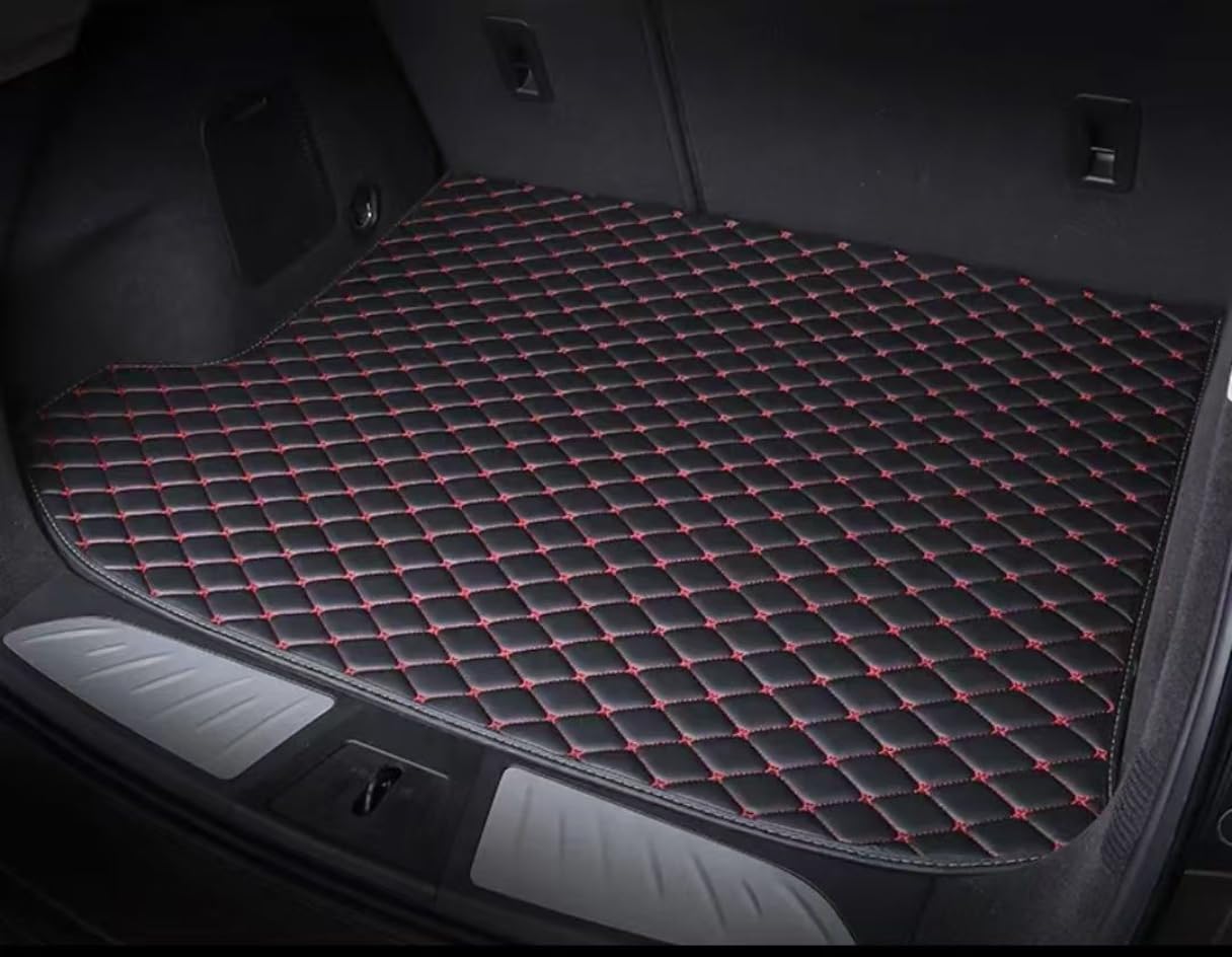 HYLLYP 1 Piece Boot Liner Fit for Mercedes E-Klasse S214/X214 T-Modell 2023-2030 Car Boot Mat Waterproof Faux Leather Durable Luggage Protector Non Slip Trunk Liner Heavy Duty Cargo Mat,B