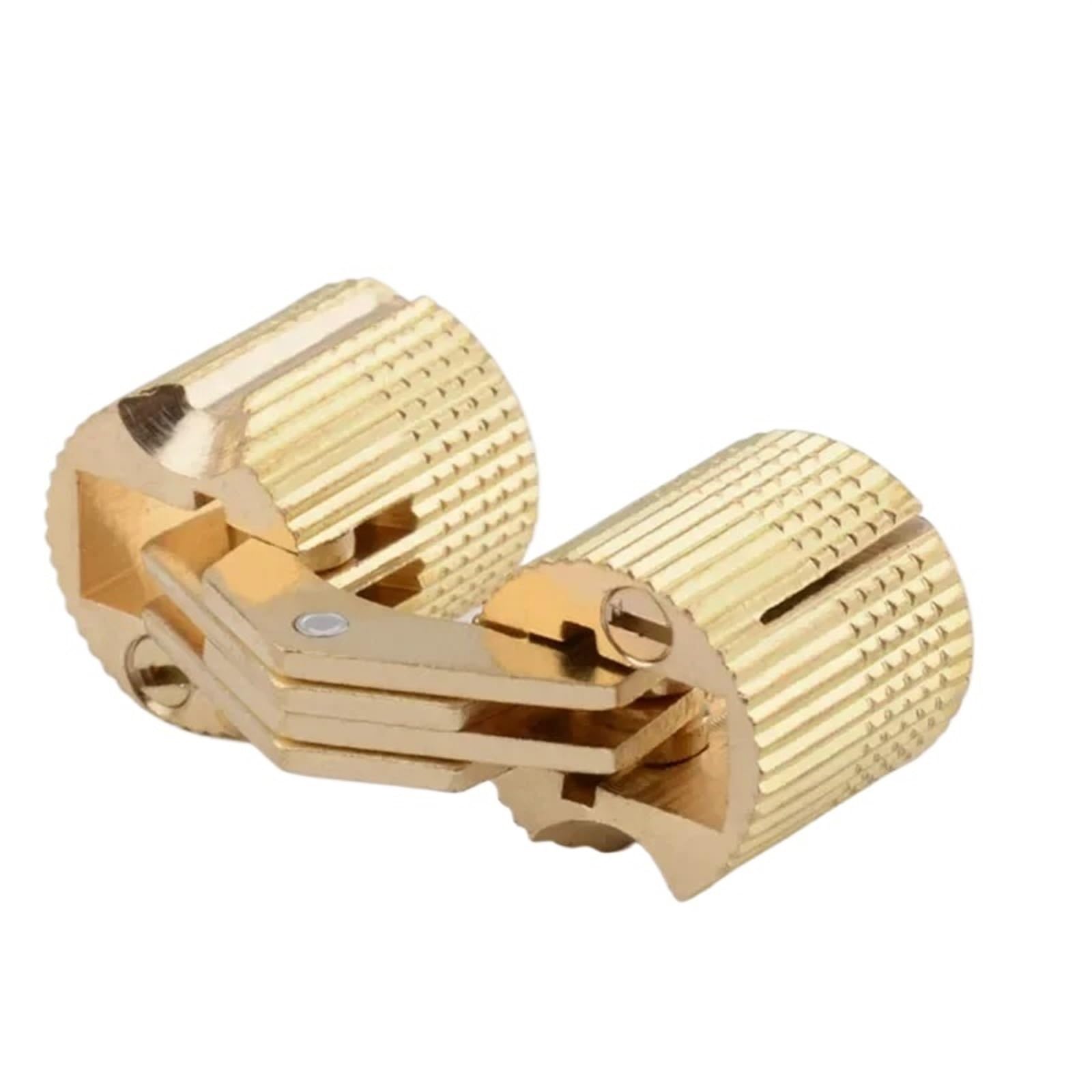 Itrhjtgp 18Mm Door Hinges Copper Barrel Hinges Cylindrical Hidden Cabinet Concealed Invisible Brass Mount For Furniture Hardware For Bathroom(18Mm)