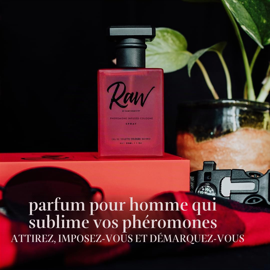 Raw by RawChemistry Eau de Cologne infusée aux phéromones pour homme 30 ml