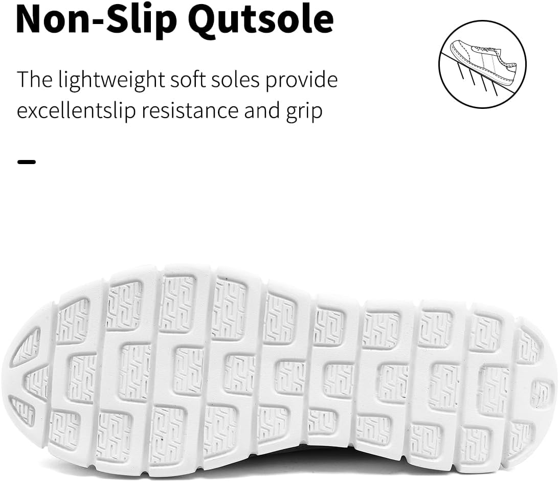 MGBDSZ Womens Running Shoes Lightweight Walking No Slip Sneakers Tennis Gym Breathable Sports Athletic Workout Casual Fashion Fitness Comfortable Shoes Light_Gray Size US 9 - Image 4