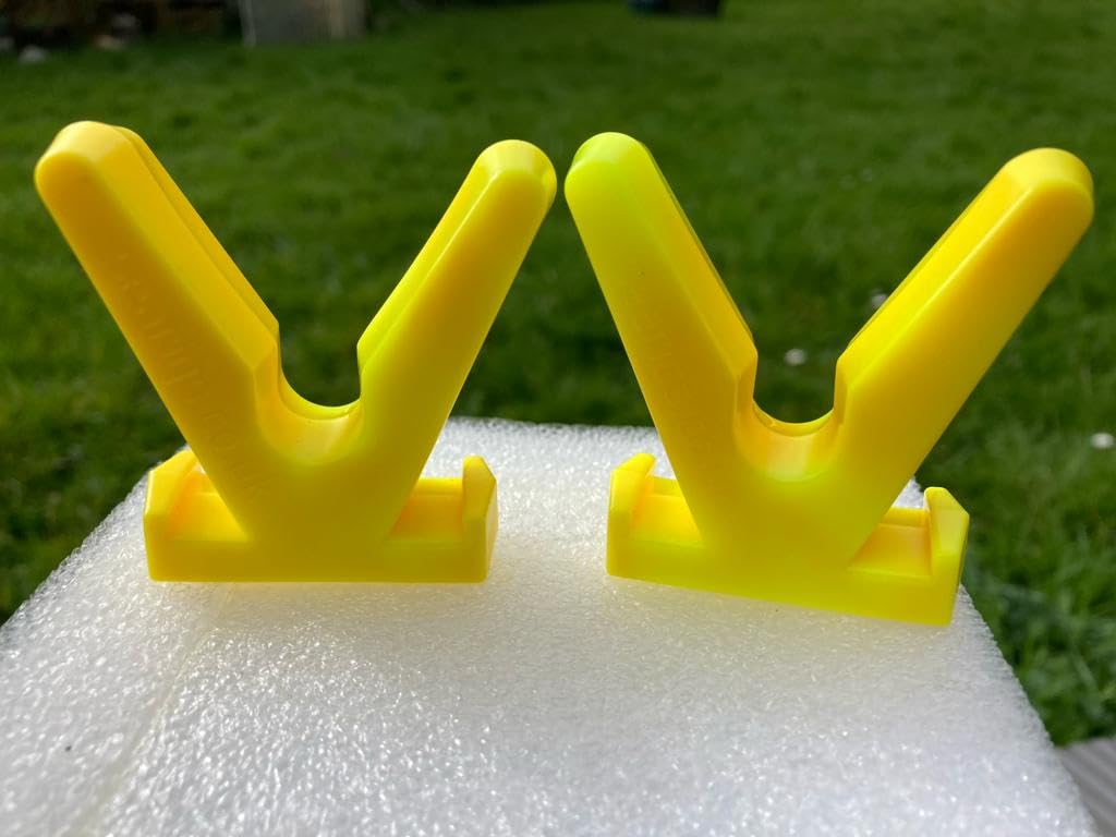 Searigs Orange/Yellow - Sea Fishing 2 X Hi Vis & Rod Rest For Pier & Boat Rail Sea & Coarse Angling Zip On - Zip Off Design