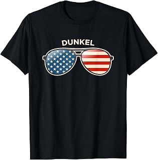 Dunkel, IL Vintage US Flag Sunglasses T-Shirt