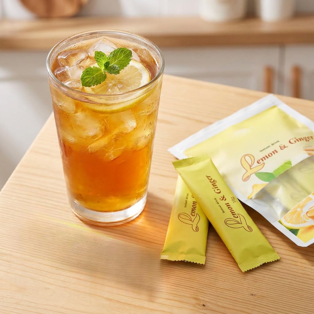 Tisana al limone e zenzero | Tisana naturale in bustine senza caffeina al gusto miele