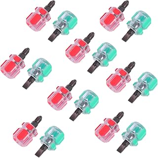 Healeved Mini Screwdriver Set 10pcs Steel Slotted and Cross Head Portable Hand Repair Tools for Sewing Machine Maintenance and Electronics Repair