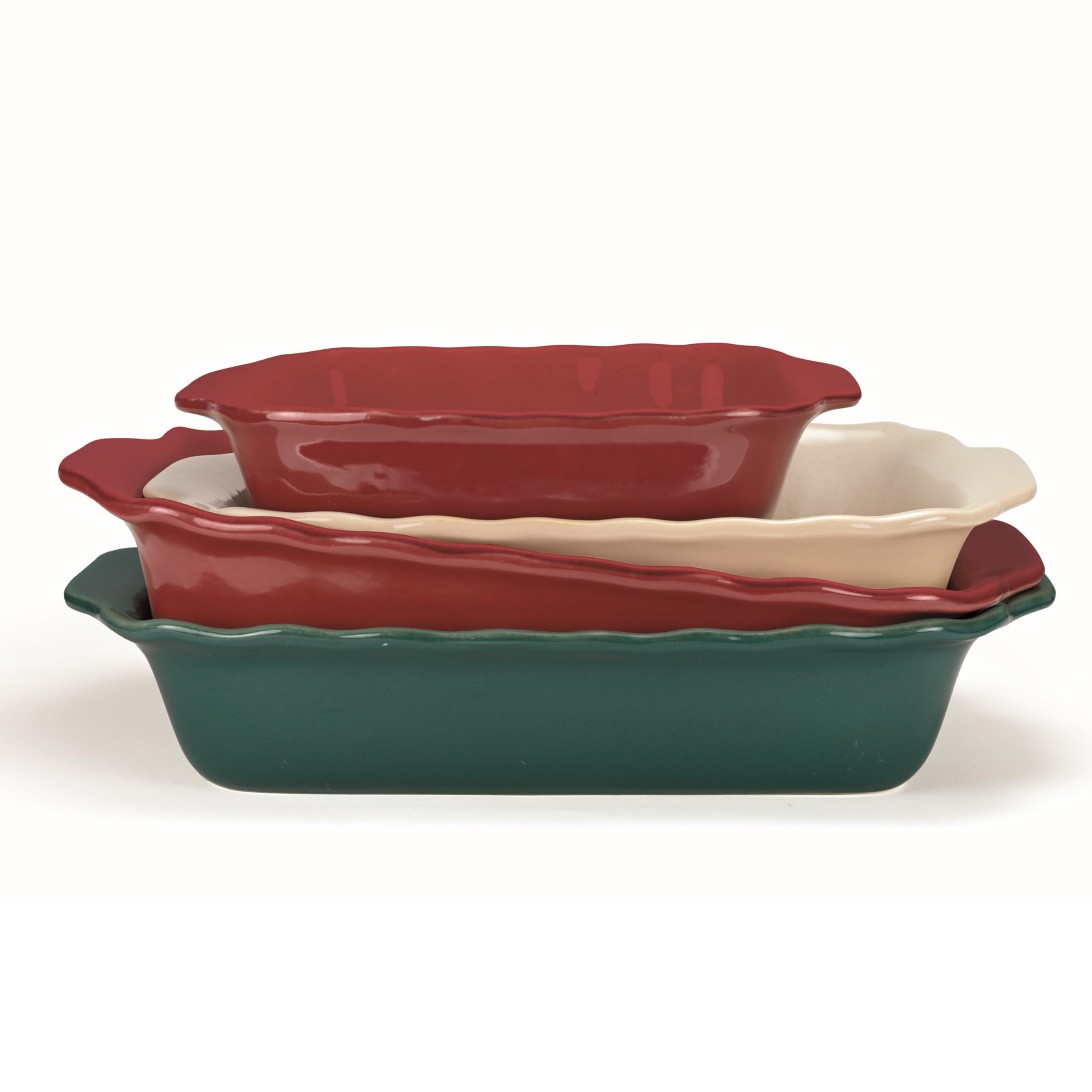 Wald Terrine aus Keramik, hochwertiger Ton, Kuchenform, zum Backen im Ofen und in der Mikrowelle, ideal zum Servieren am Tisch – verschiedene Formen und Farben