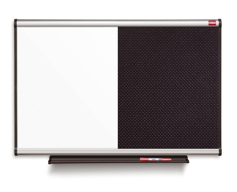Nobo Prestige Tableau Mixte Noir Laqué/Mousse